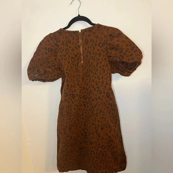 Universal Thread Leopard Print Puff Sleeve Dress - Picture 4 of 4